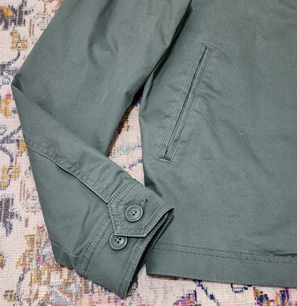 NWT Express Men's Green Bomber Jacket, sz XS - Picture 6 of 12